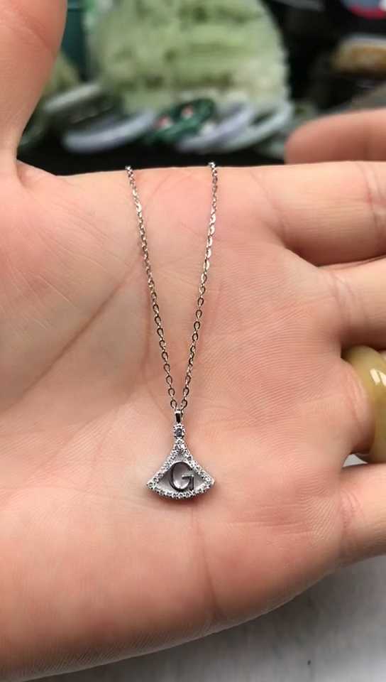 【闪购商品】贝壳以实物为准银S925镶嵌吊坠