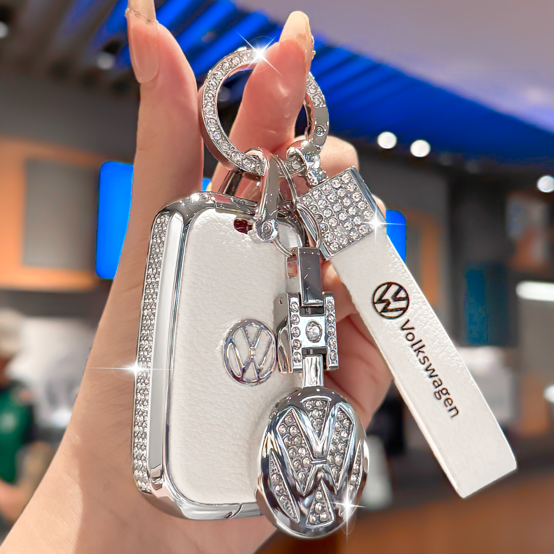 大众朗逸钥匙套速腾polo途观L途岳宝来探岳探歌迈腾车真皮包扣女