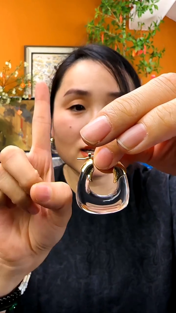 纯铜925银无耳钉