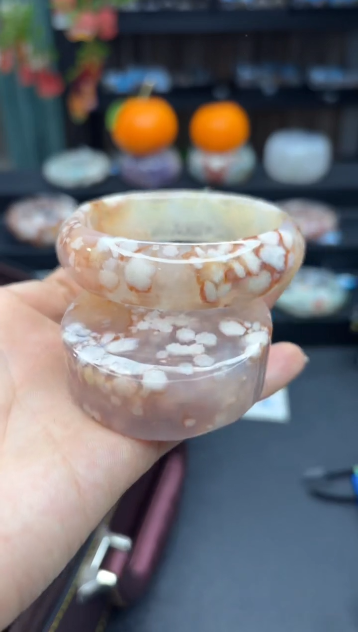 【闪购商品】石英质玉手镯未镶嵌300（57圈赠送镯心）