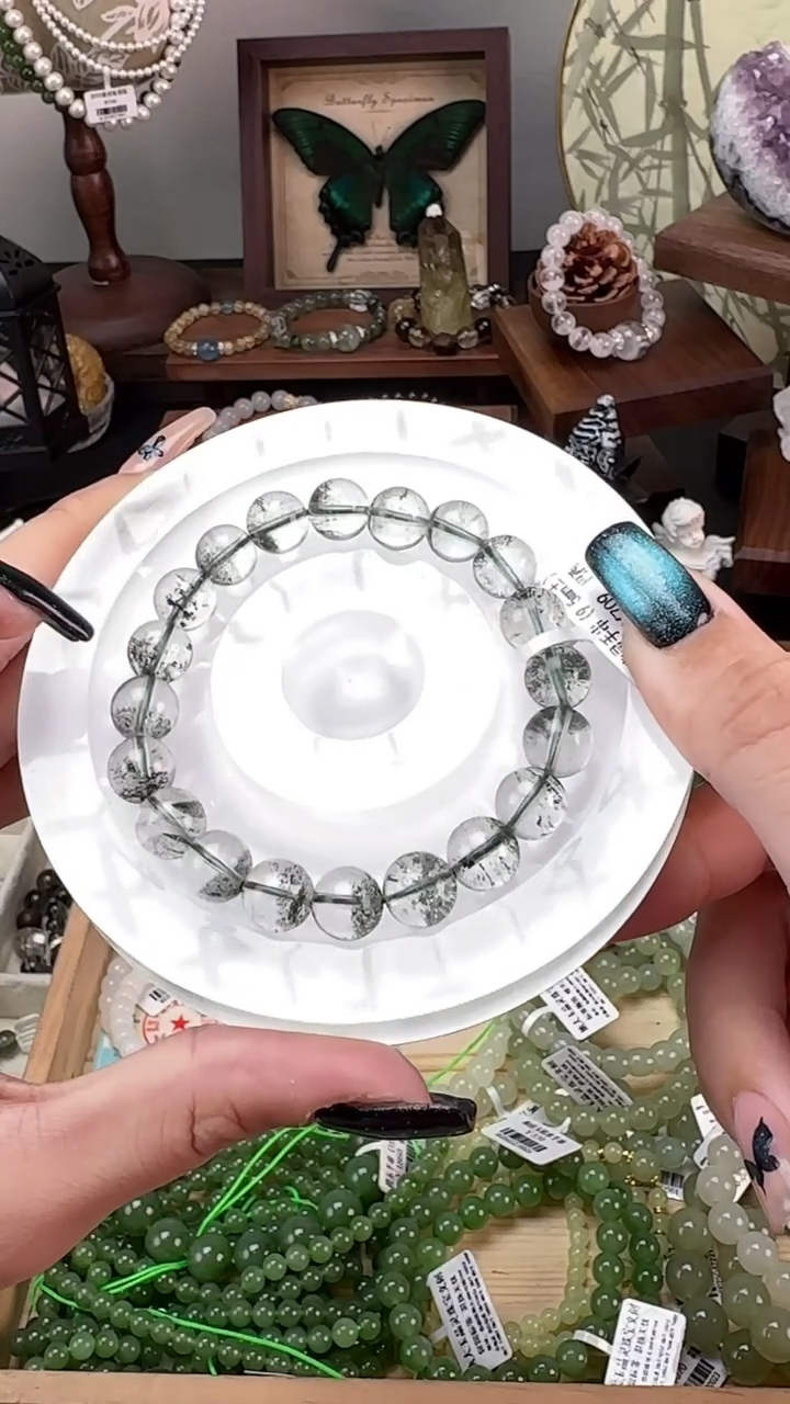 水晶手串未镶嵌绿幽灵