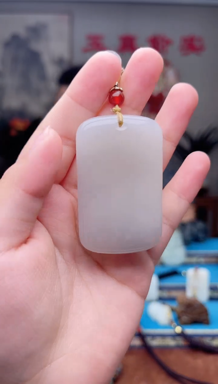 和田玉未镶嵌挂件1