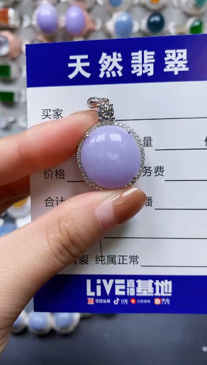 【闪购商品】翡翠颈饰银S925镶嵌0170