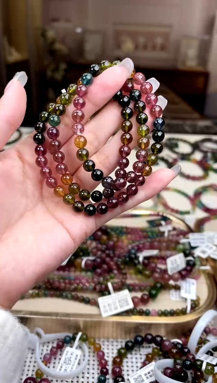 【闪购商品】碧玺/未镶嵌6mm+碧玺多圈多样性发货