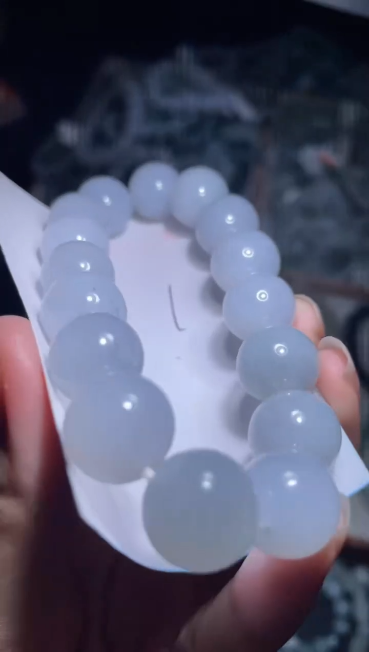 未镶嵌定制翡翠天然缅甸翡翠手串28