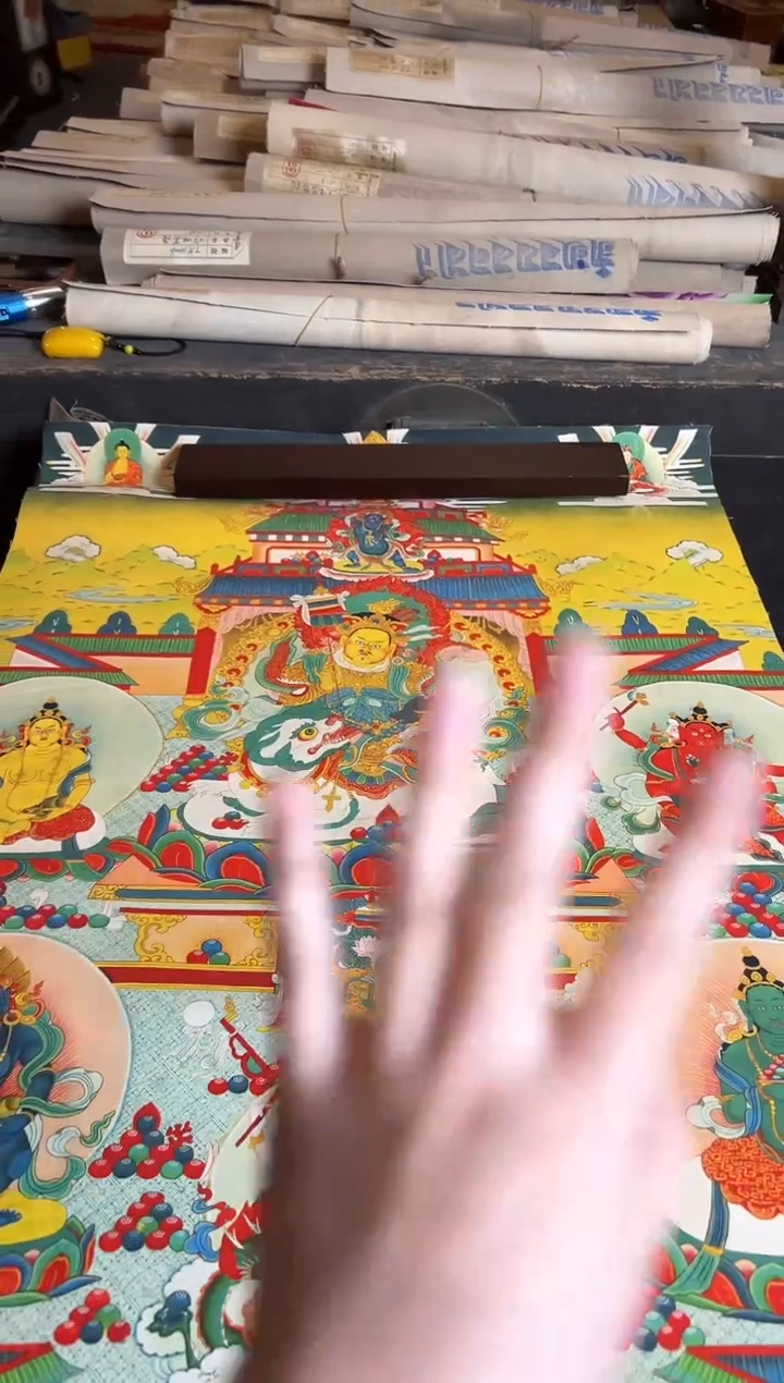 卷轴画手绘唐卡059