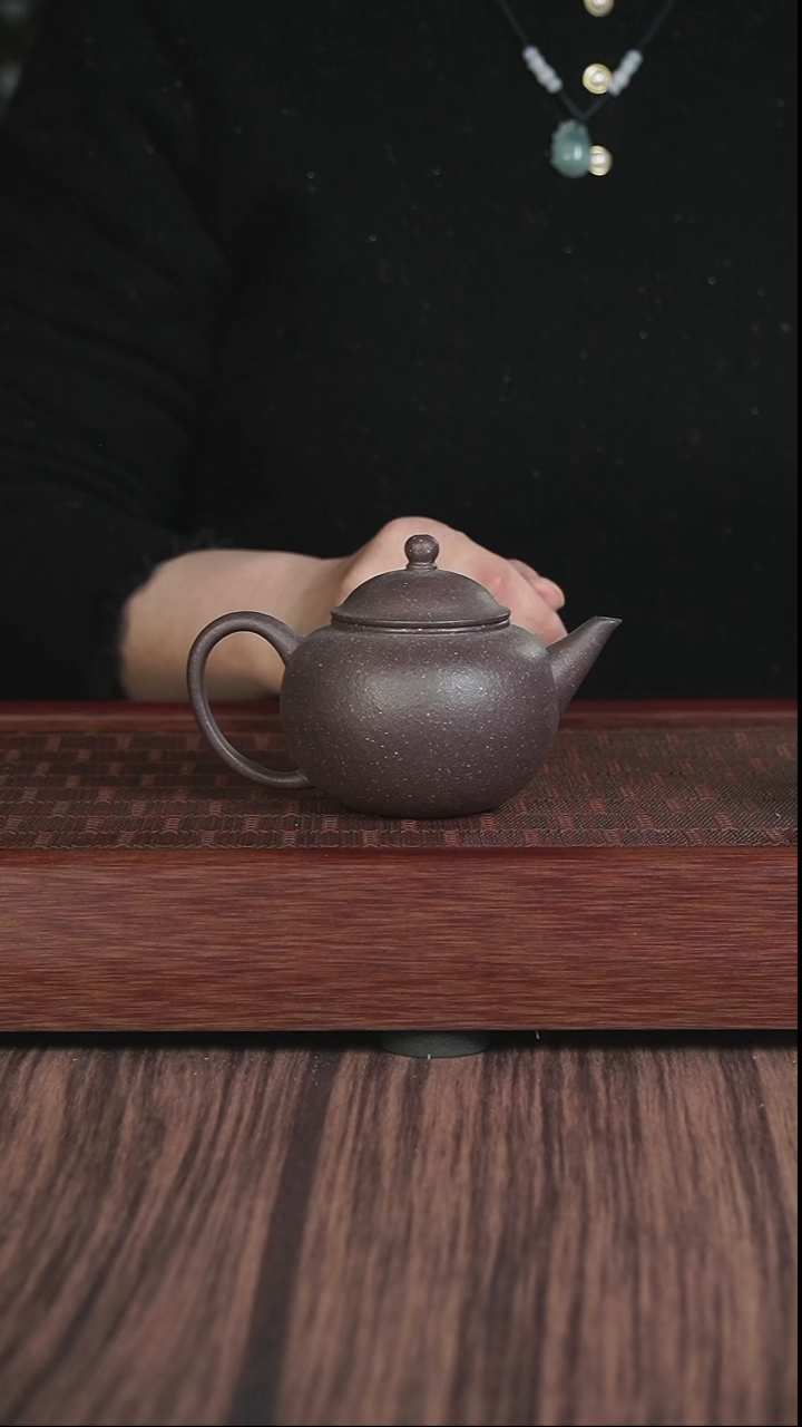 【闪购商品】紫砂茶壶粗砂天青  水平18