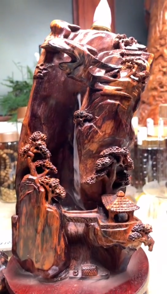 降真香漆**阁海南红降花梨公