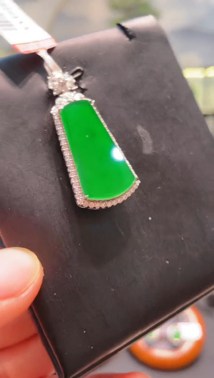 【闪购商品】翡翠颈饰18K金镶嵌A69过年期间正常发货 不收邮费！！