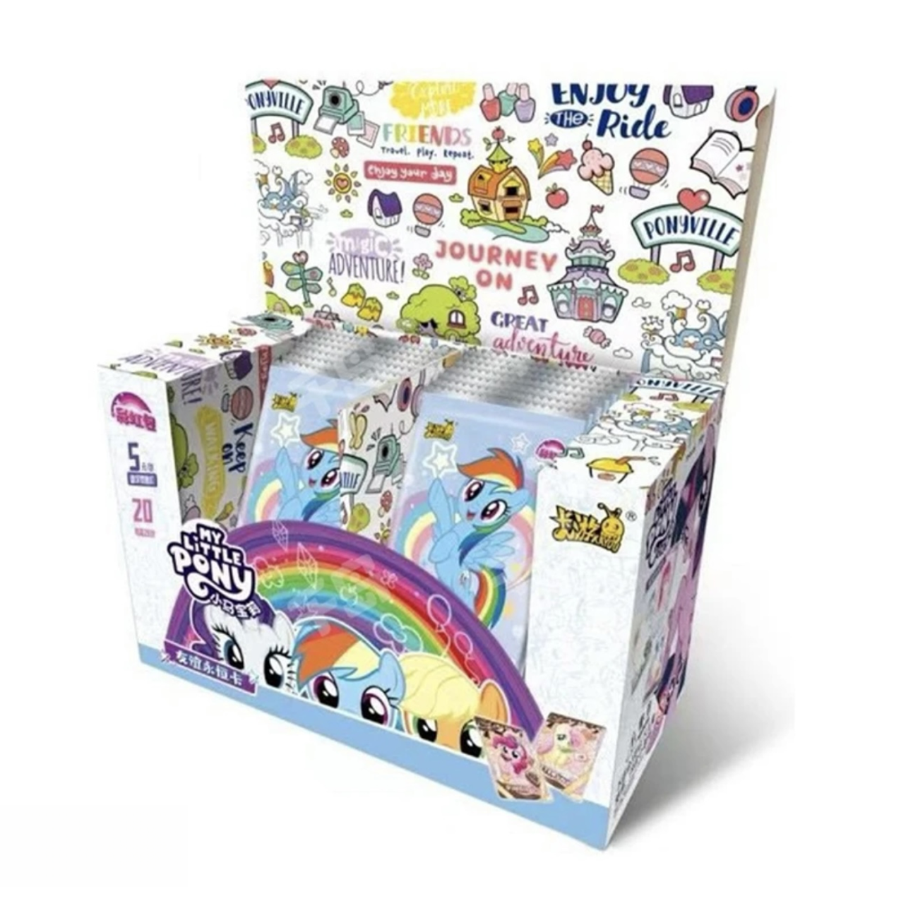 【开播浮浮】小马宝莉彩虹包第四弹卡牌收藏盲盒