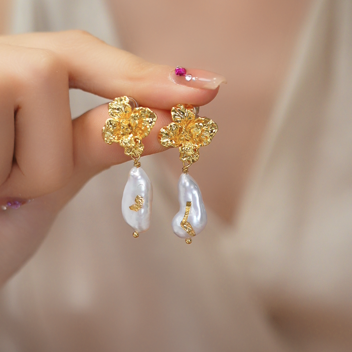 铜合金耳饰 时尚甜美耳饰 F541