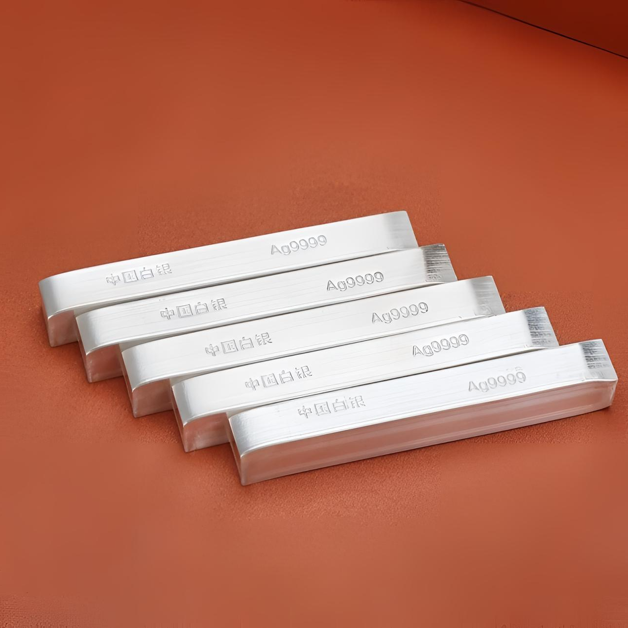 白银9999投资收藏银条纯银银料加工原料足银银块银砖银锭碎银回收