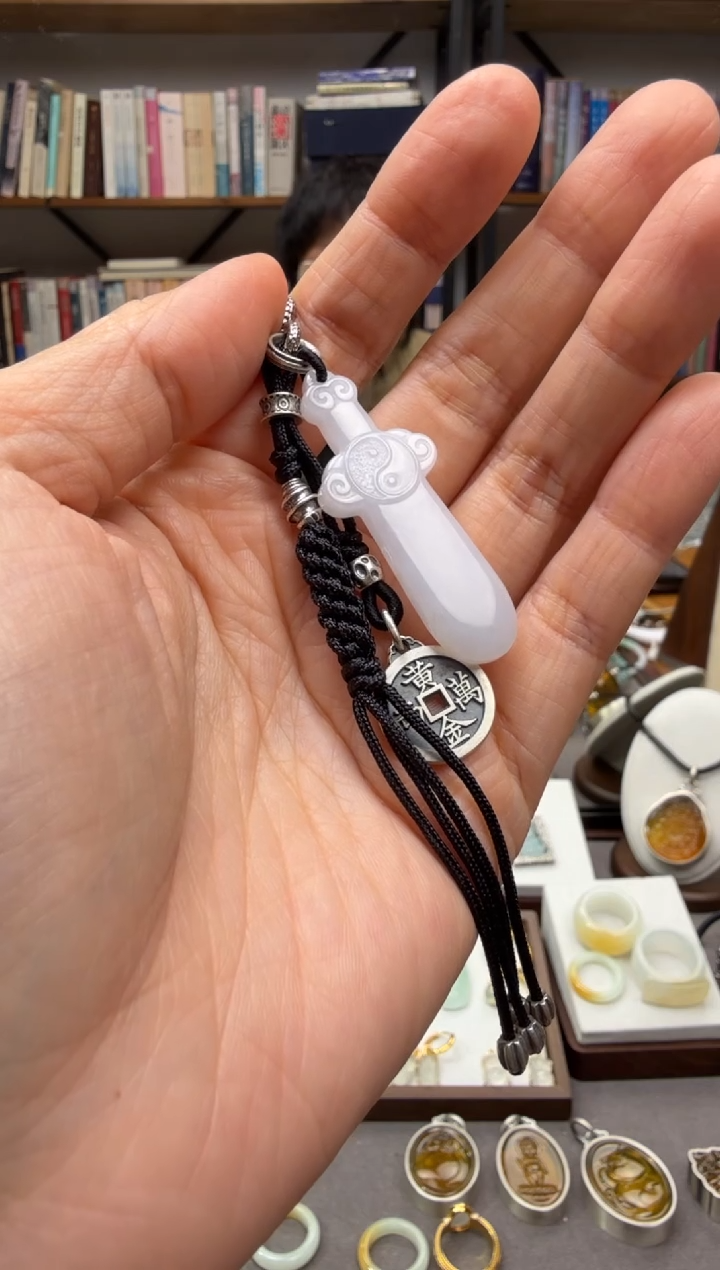 颈饰未镶嵌翡翠爱*茶挂饰