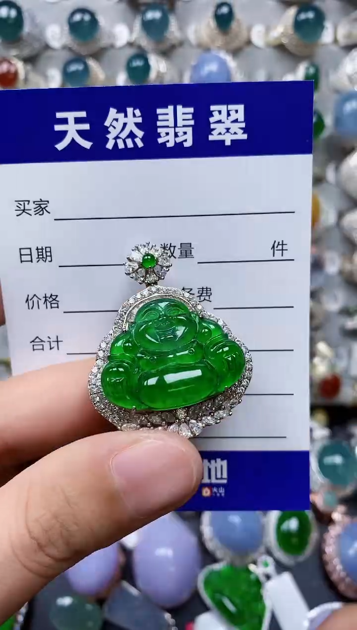 【闪购商品】翡翠颈饰银S925镶嵌0300