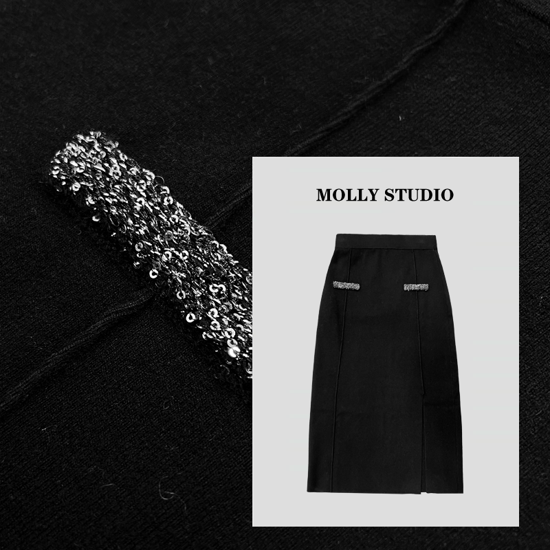 【逸动佳人】Molly 时尚气质简约百搭优雅显瘦 半身裙 M2025586