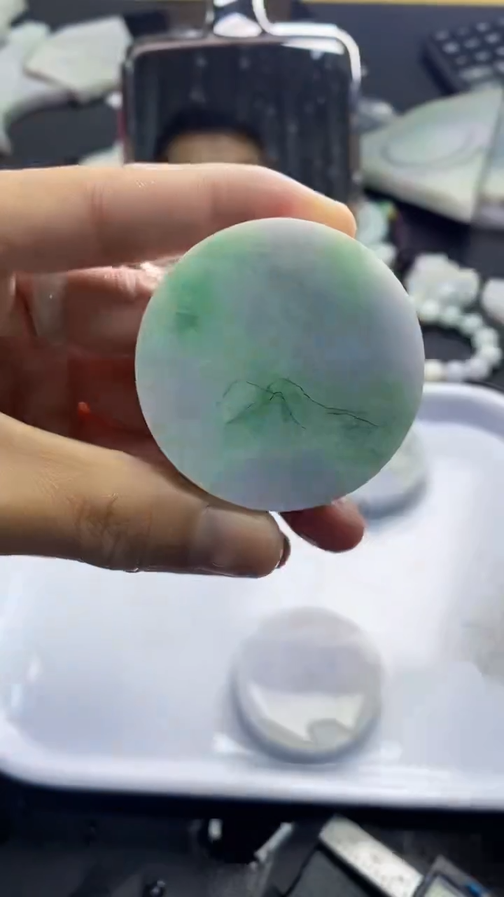 裸石翡翠天然缅甸A货【海】A11