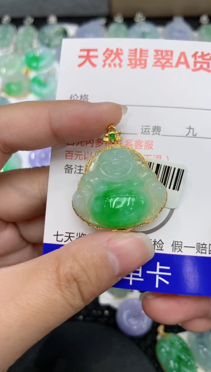 【闪购商品】翡翠颈饰18K金镶嵌111111111111