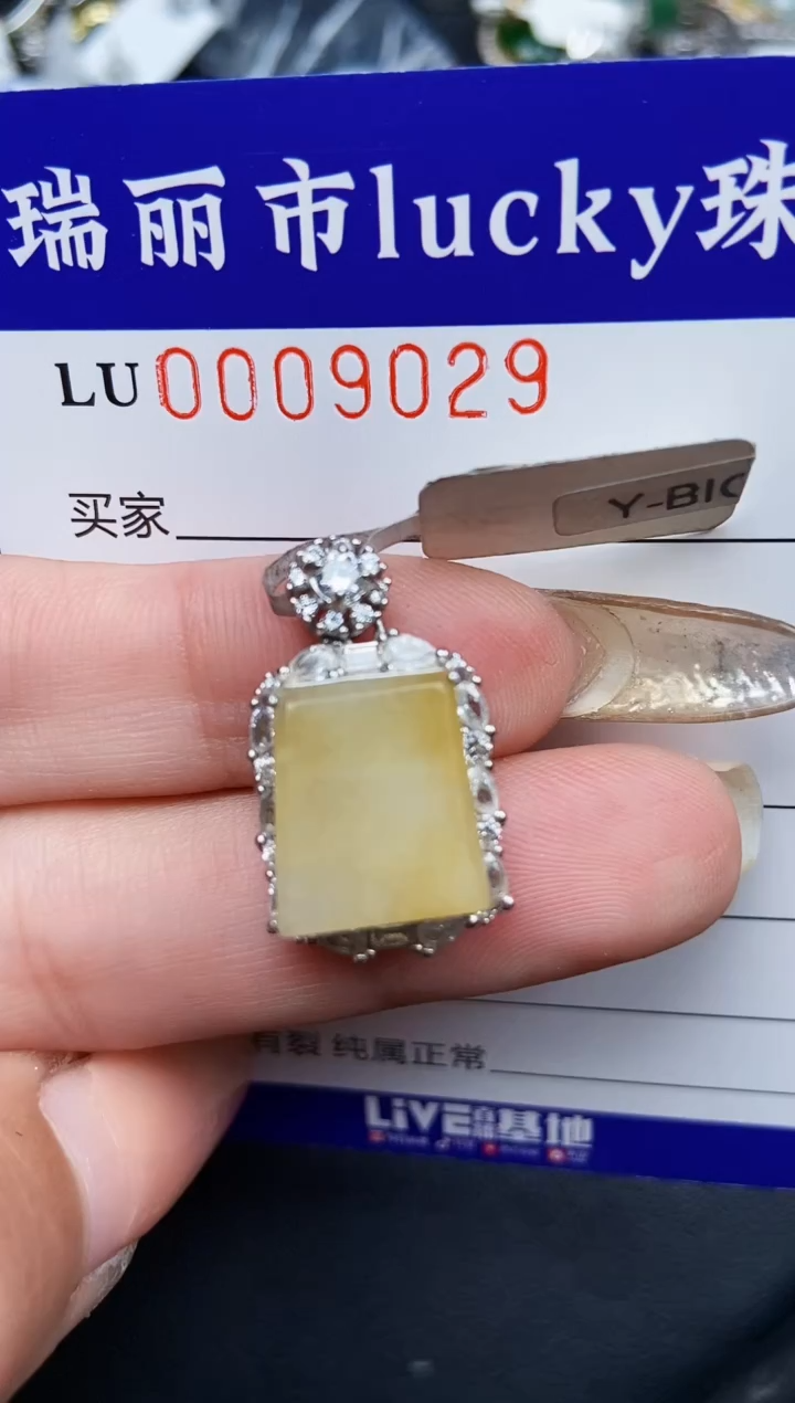 【闪购商品】翡翠颈饰银S925镶嵌9029