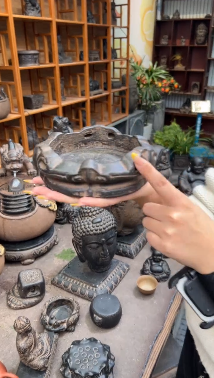 陶土【火山泥】金箍坛底座