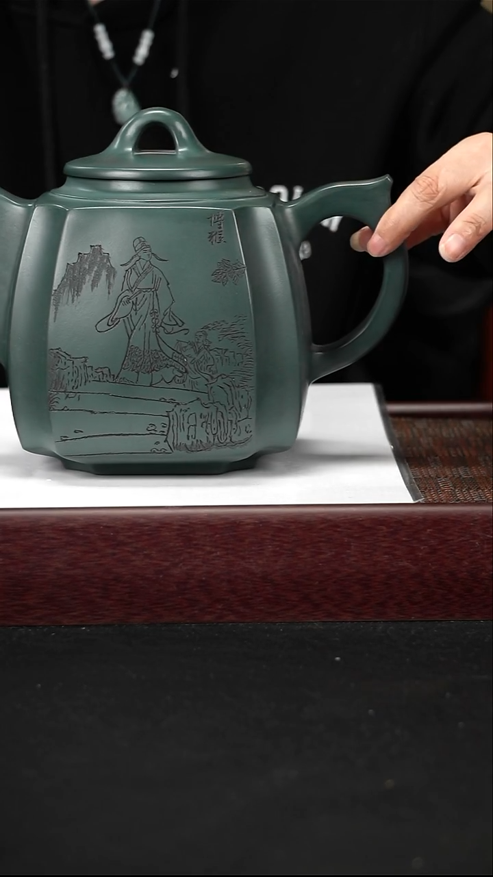 茶壶紫砂抽角四方