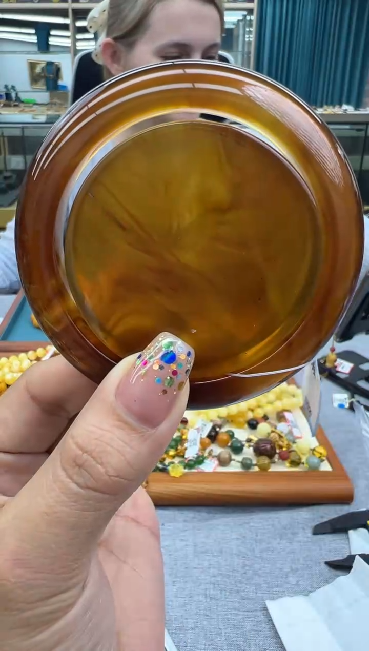 琥珀未镶嵌手镯5554秒拍号57mm拍一发二