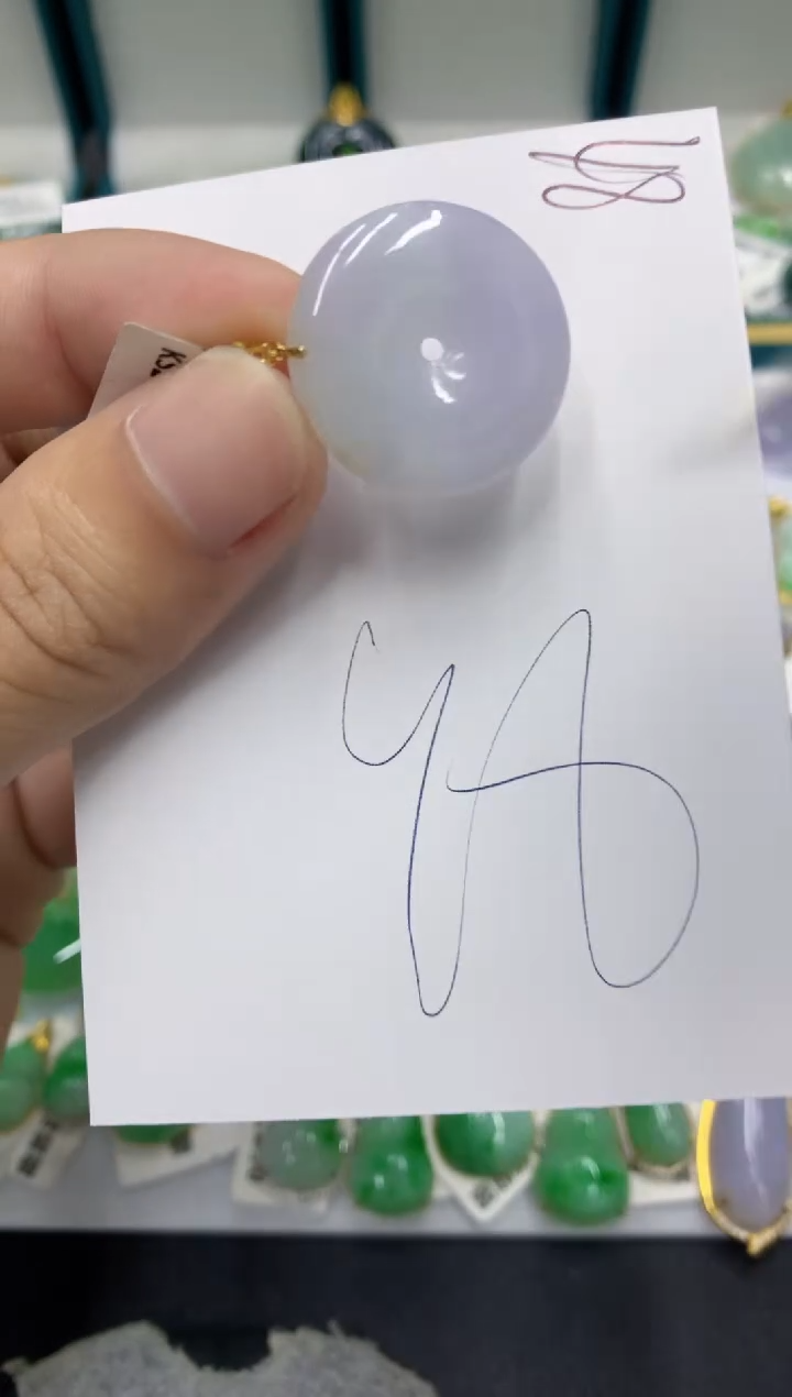 【闪购商品】翡翠颈饰18K金镶嵌翡翠