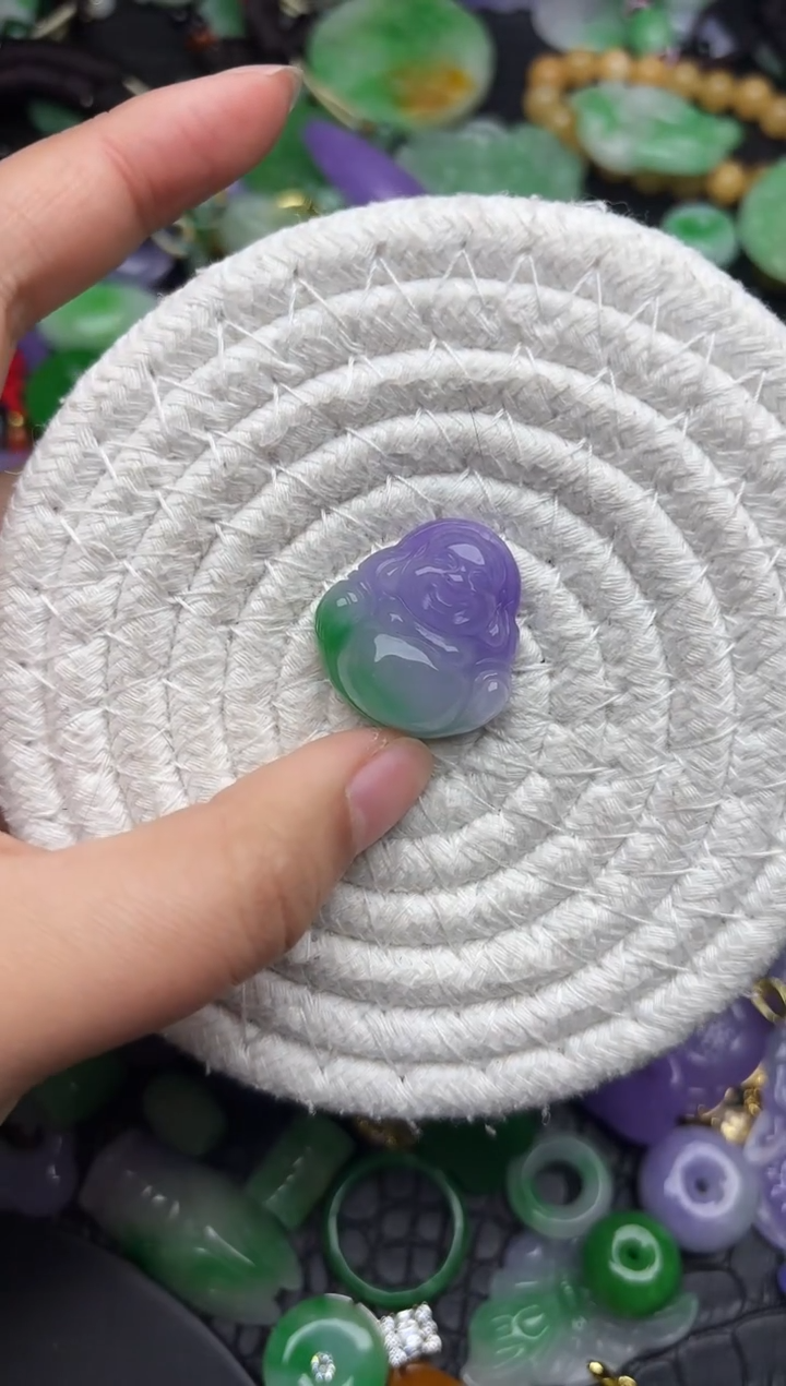 颈饰未镶嵌翡翠缅甸翡翠吊坠