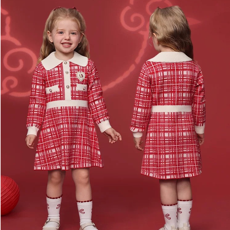 【节日】PawinPaw童装26年新款女童女宝宝针织连衣裙PCOKG6C51E