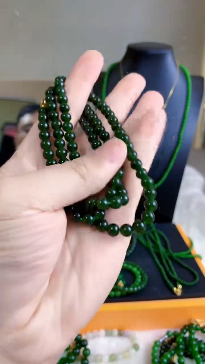 和田玉（碧玉）未镶嵌项链6