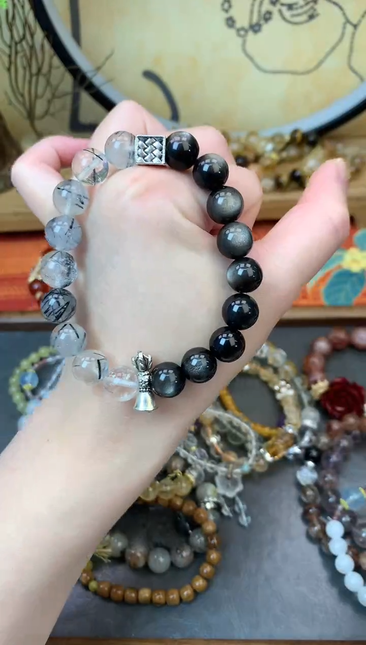 【闪购商品】黑曜岩手饰未镶嵌264