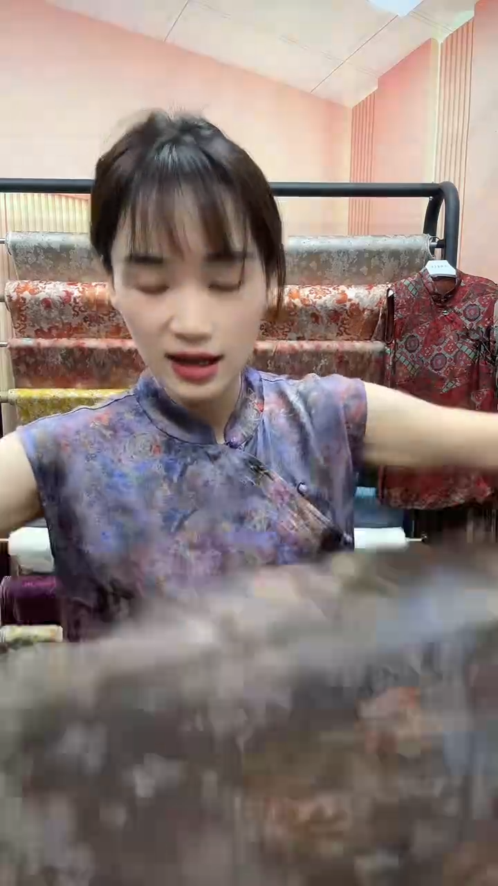 丝绸真丝香云纱花萝2米