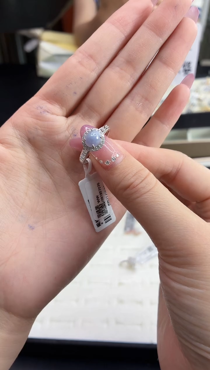 银S925镶嵌戒指翡翠1111111
