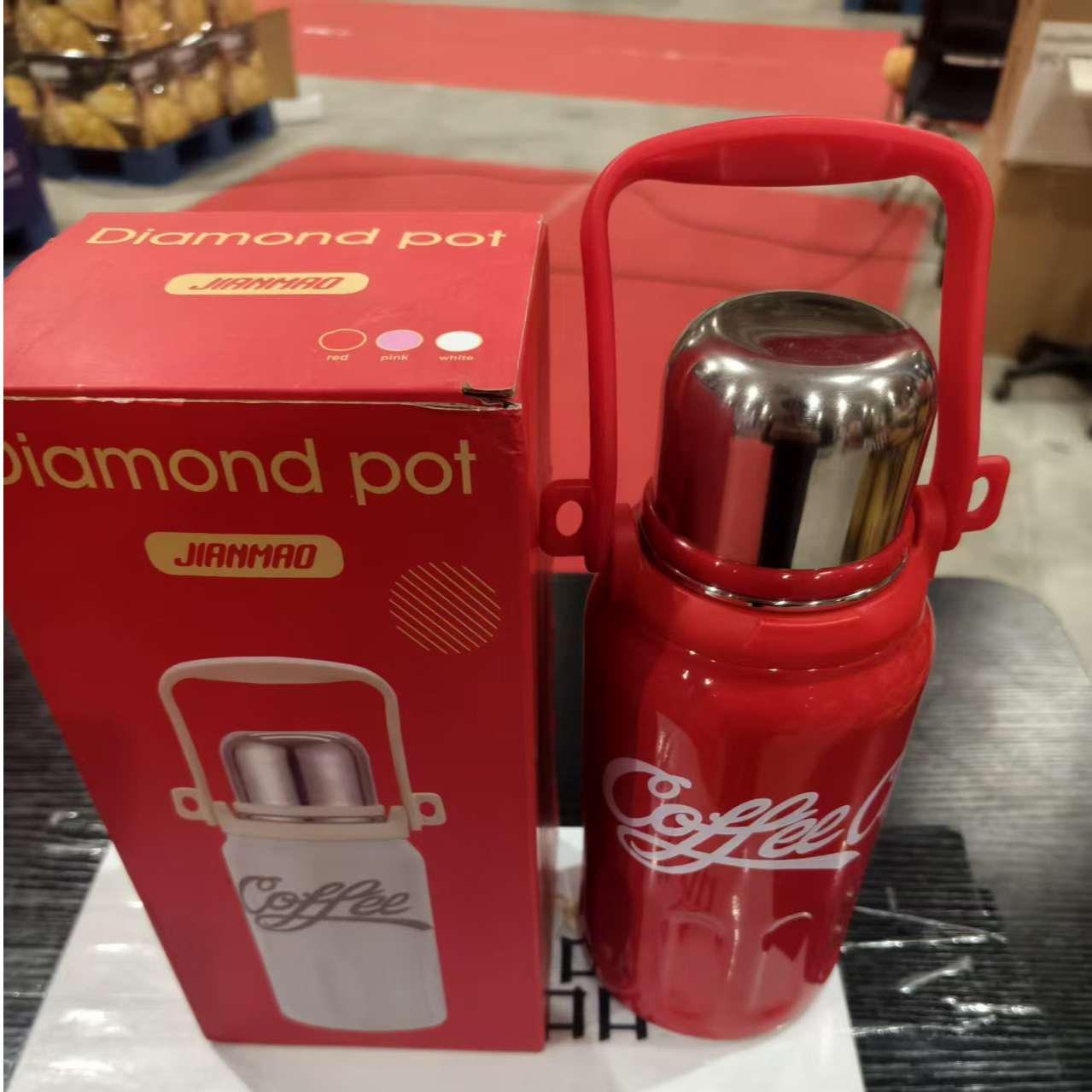 家用高级高颜值可口可乐同款保温杯大容量便携运动水壶情侣保温杯