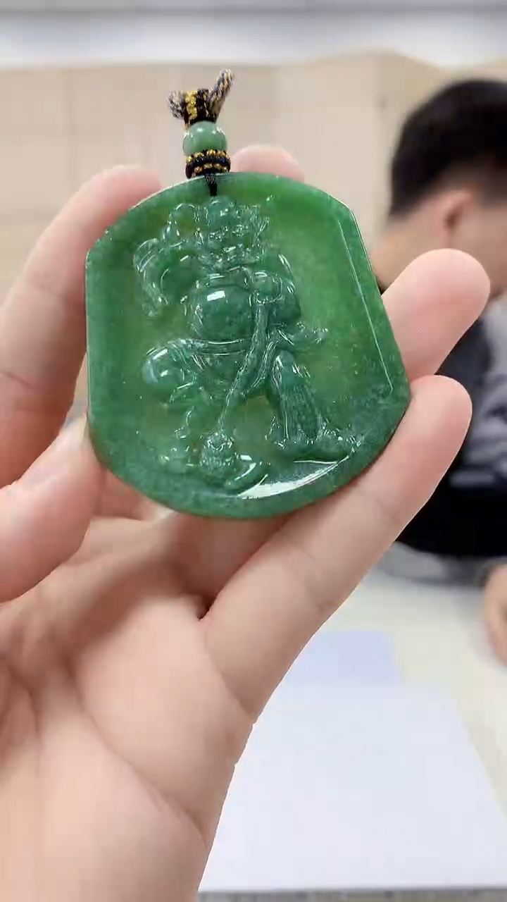 【闪购商品】定制翡翠未镶嵌4917bb-毛货挂件23