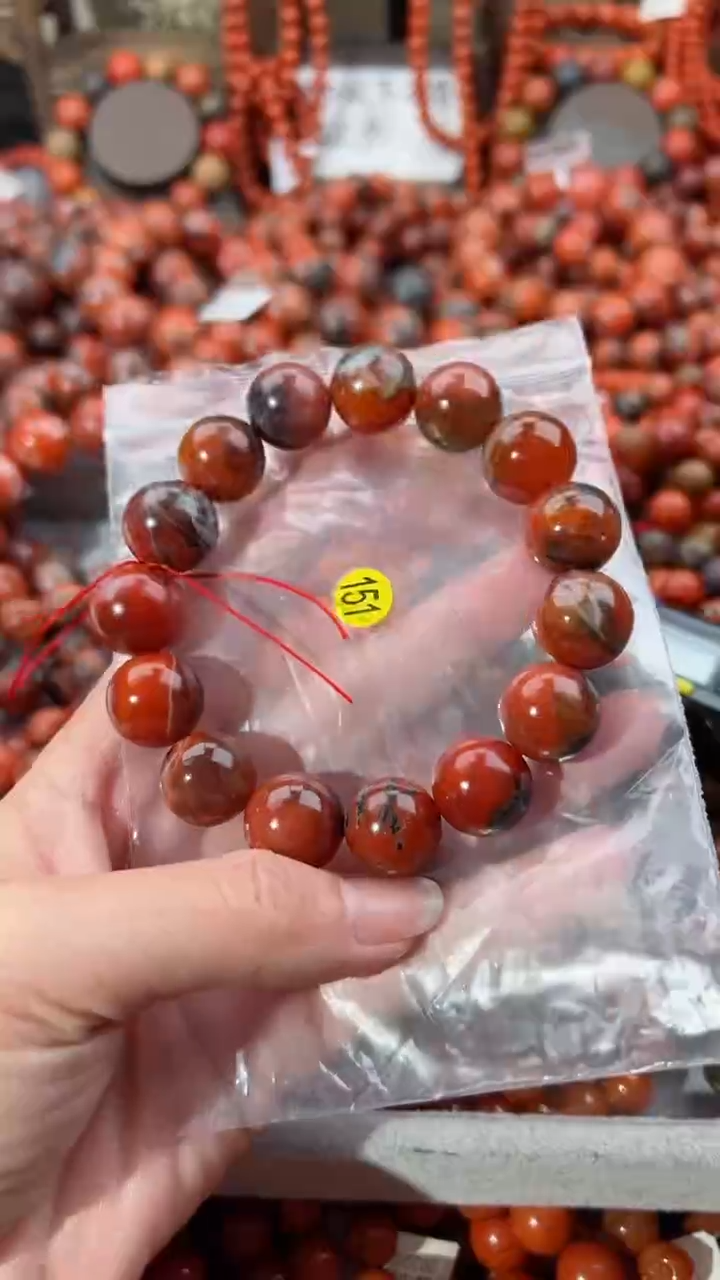 南红玛瑙未镶嵌手串15