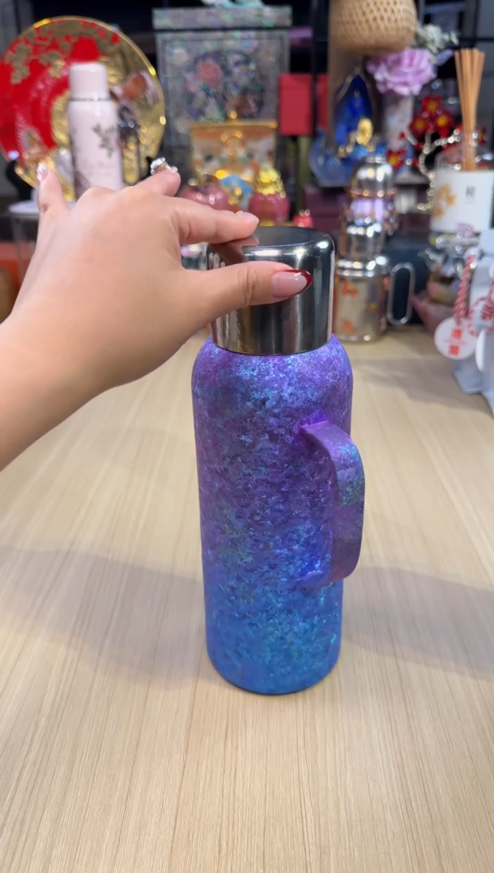 152大璐纯钛焖茶壶（渐变紫）