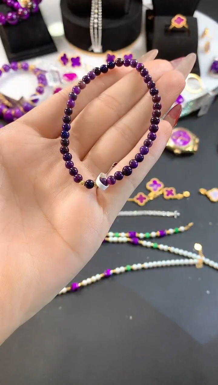 【闪购商品】苏纪石（舒俱来）.18K金镶嵌舒俱来手链