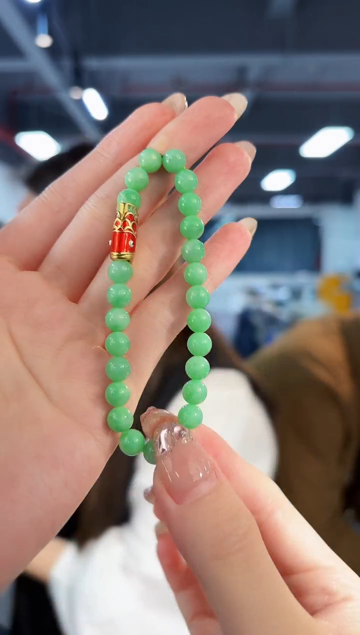 【闪购商品】翡翠手串未镶嵌缅料A货/支持复检/一件