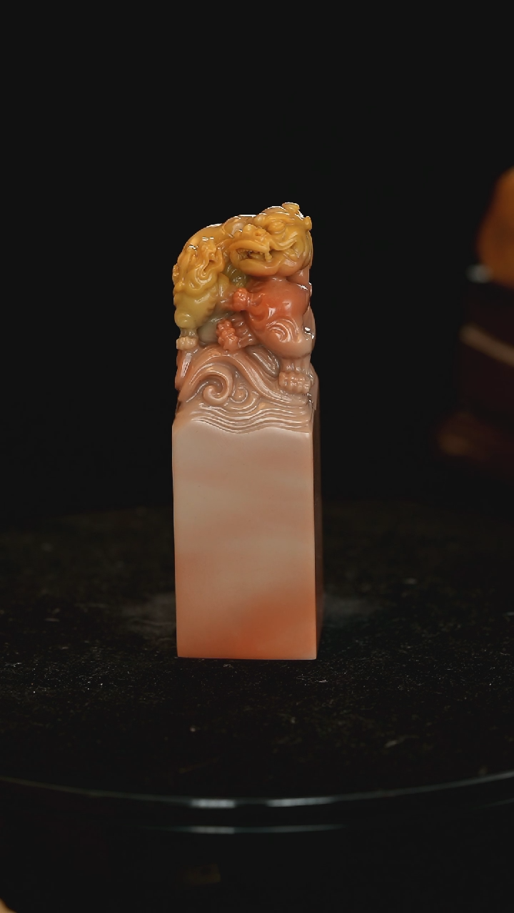 【闪购商品】寿山石旗降石望子成龙雕