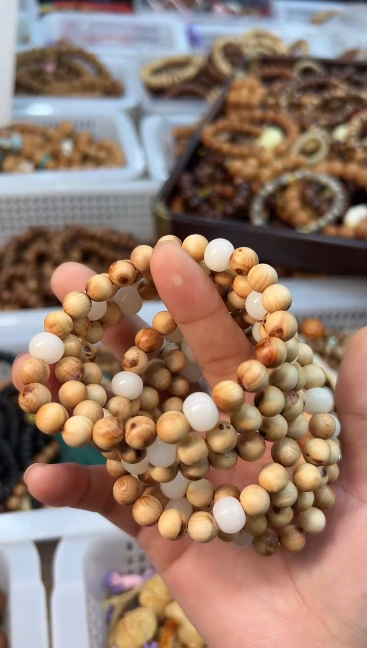柏木（崖柏）手串/手链卡8mm太行崖柏 设计款 单圈