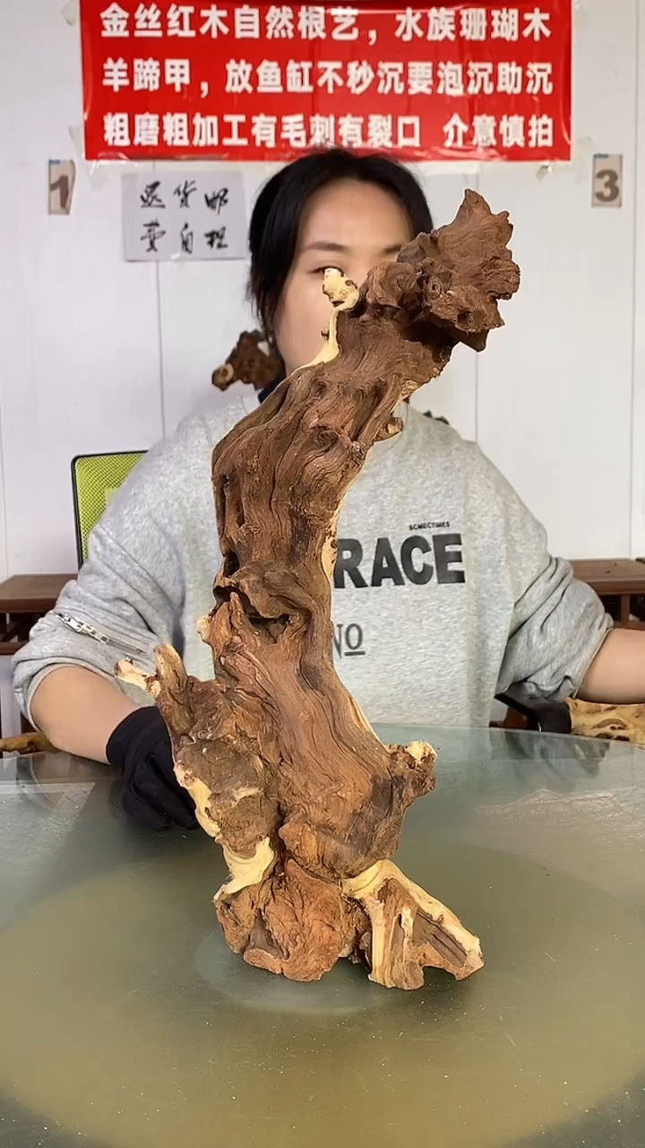 木一***天金丝红木  羊蹄甲