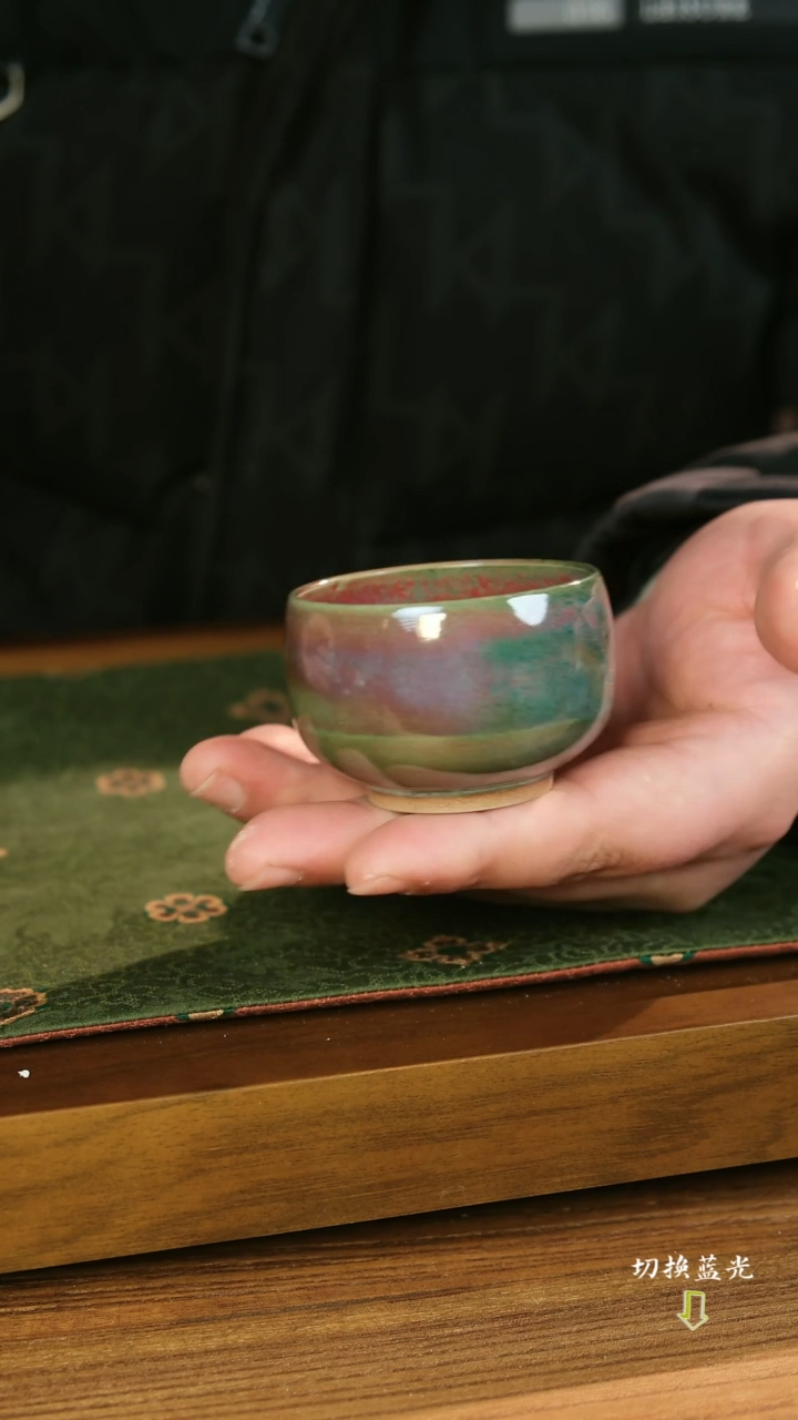 【闪购商品】张辉  柴窑手工炉钧杯   经典流传