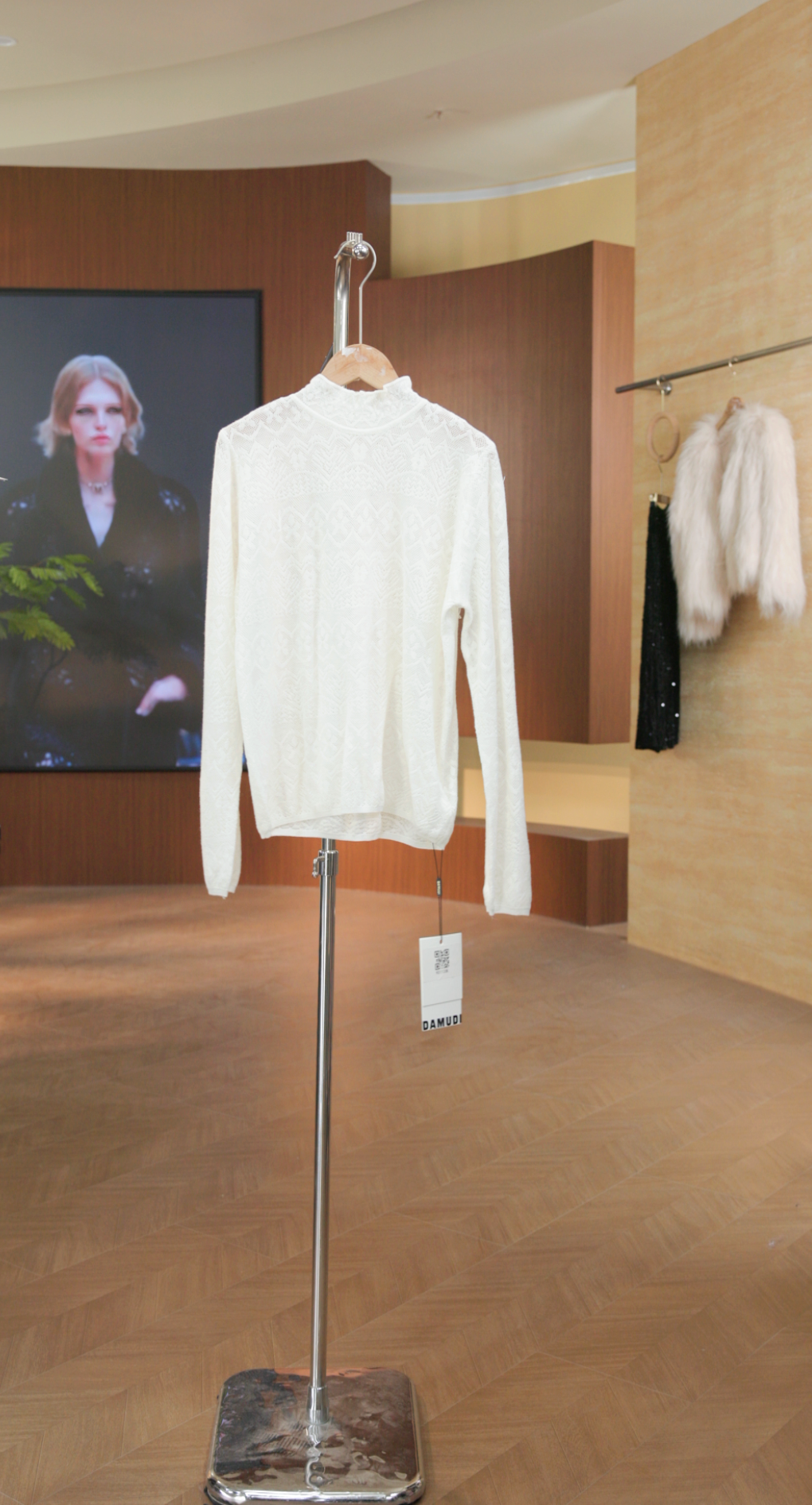 90113 杏 气质长袖针织衫时尚厚款休闲百搭