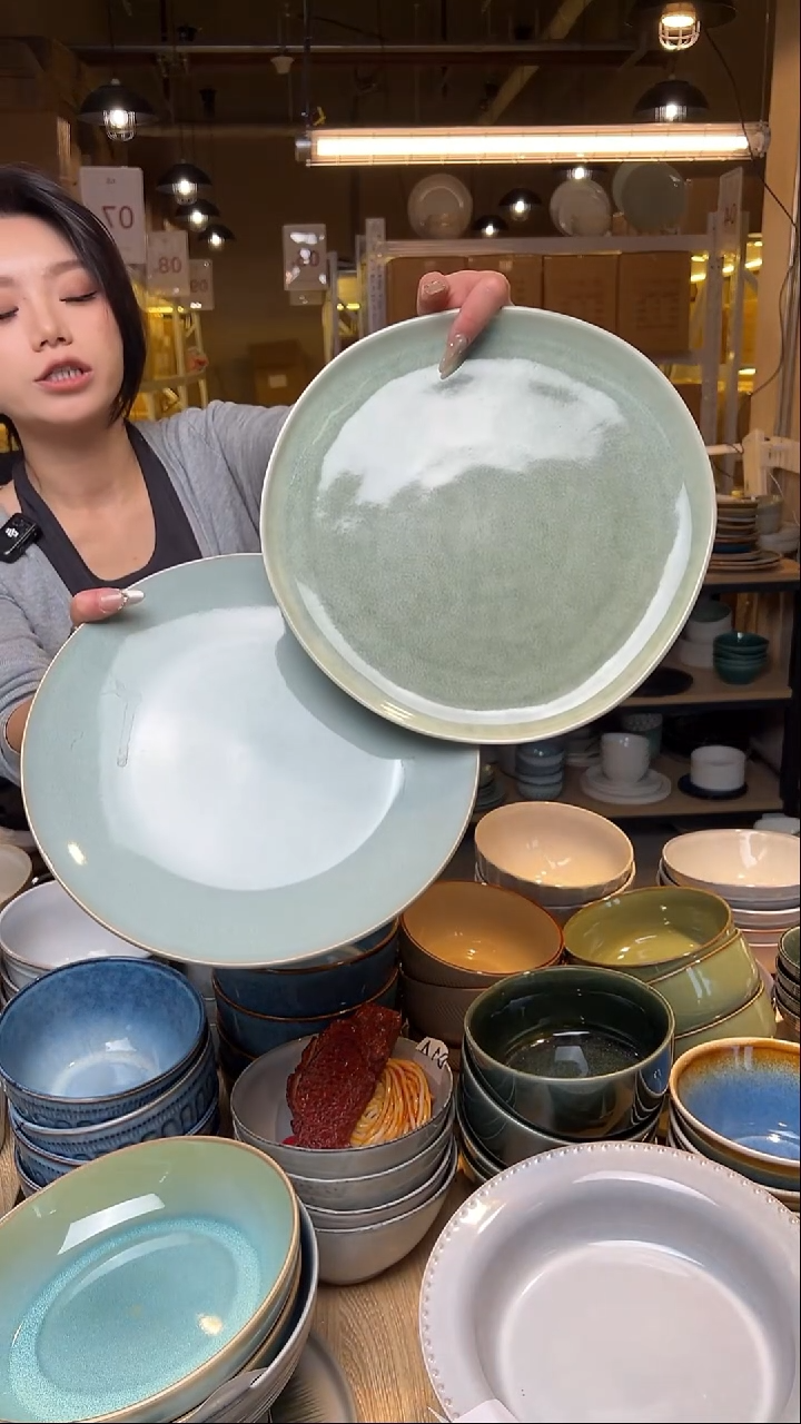 瓷131外贸尾货窑变釉下彩默外微瑕