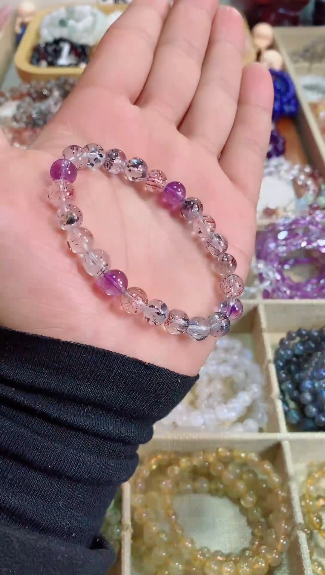 【闪购商品】水晶手链未镶嵌超七8m+ (多样性发其一）