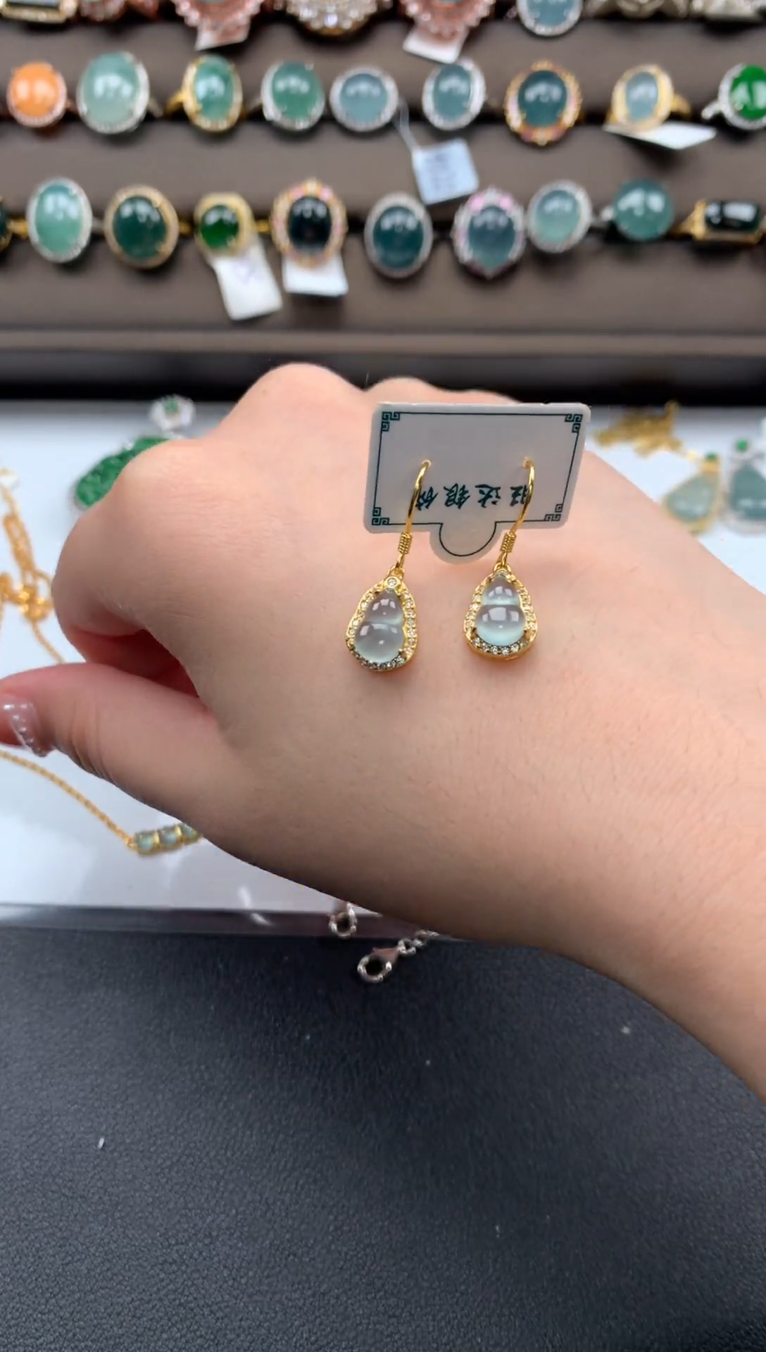 【闪购商品】翡翠戒指银S925镶嵌51214