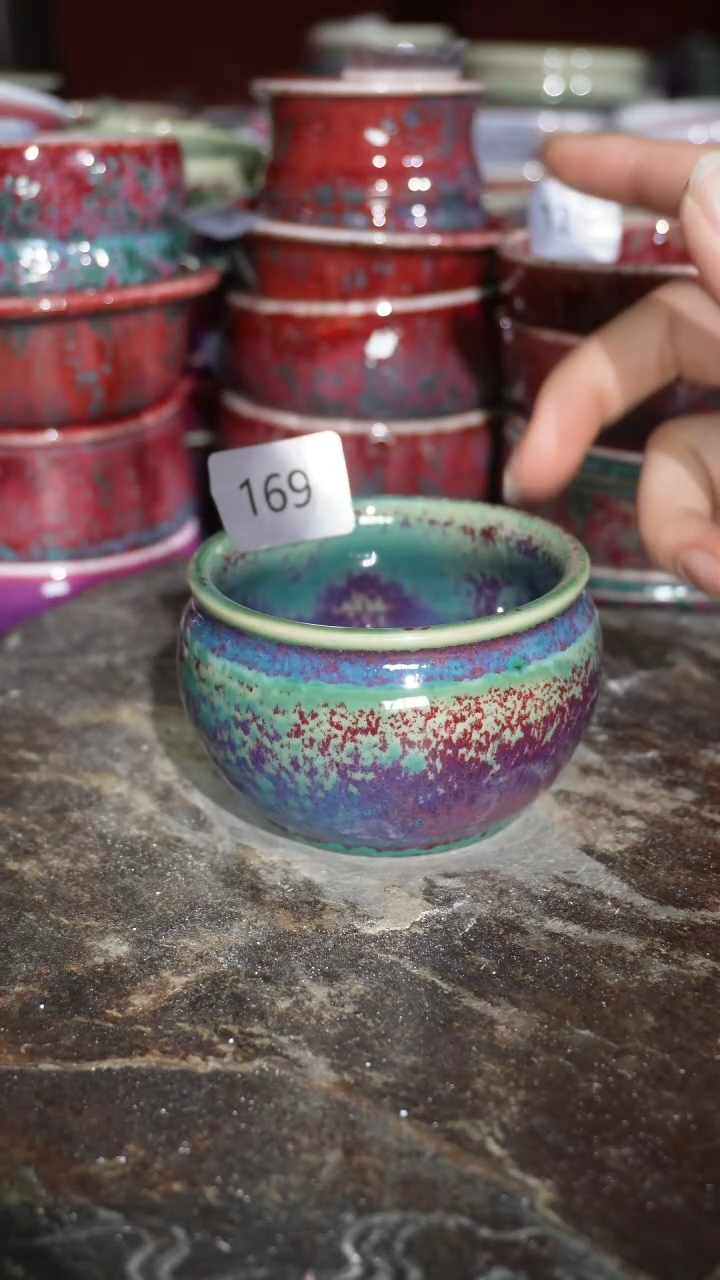 摆件陶精品窑变钧瓷茶器