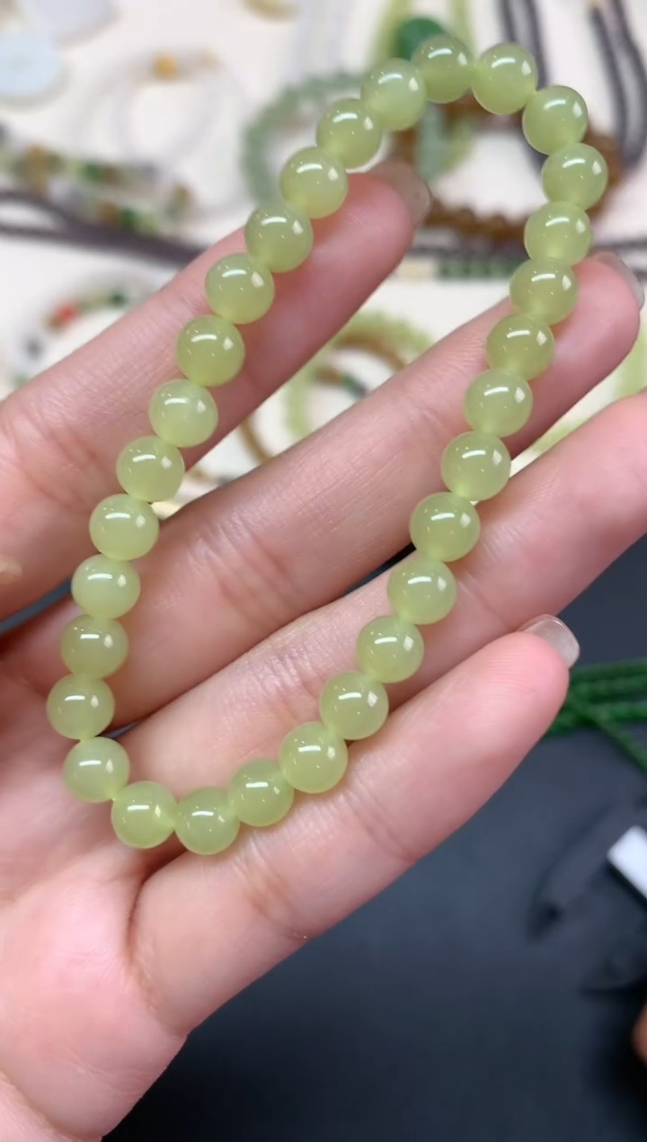 【闪购商品】和田玉手串未镶嵌手串多样性发其一A291|