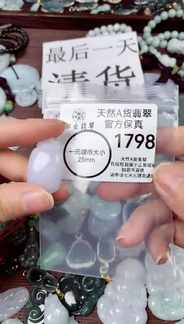 【闪购商品】翡翠颈饰未镶嵌天然A货翡翠1798