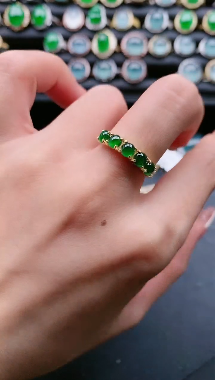 【闪购商品】翡翠戒指银S925镶嵌11111111